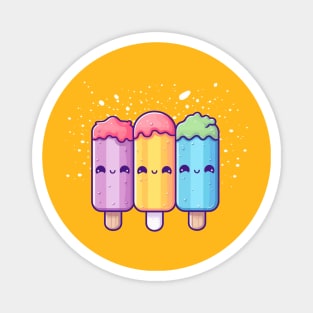 Kawaii Adorable Cute Popsicles Magnet